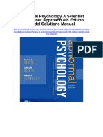 Abnormal Psychology A Scientist Practitioner Approach 4th Edition Beidel Solutions Manual