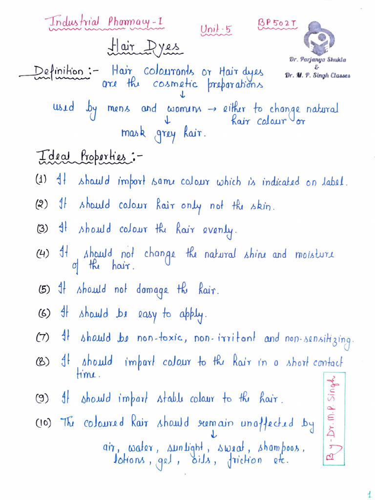 Hair Dyes | PDF