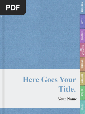 Digital Notebook With Sections · SlidesMania