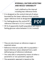 2 REFERENCE INTERVALS, FACTORS AFFECTING THEM AND RESULT