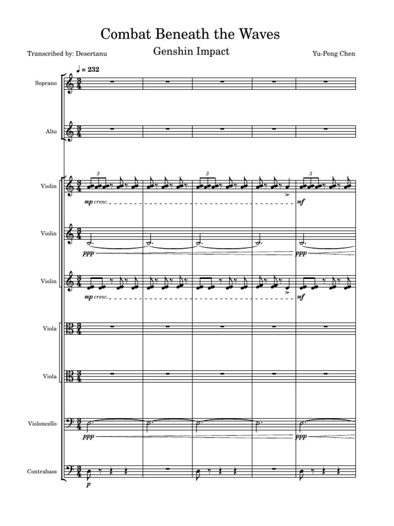 combat-beneath-the-waves-genshin-impact-partitura-e-partes-download