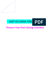 S4hana Year Ending Activity