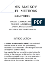 Hidden Markov Model Methods: Submitted by