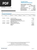 Consolidated Credit Card SOA