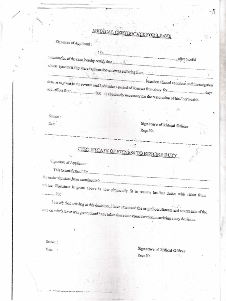 Medical certificate pdf