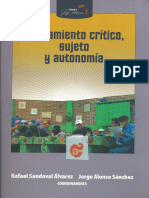 Pensamiento Critico Sujeto y Autonomia R