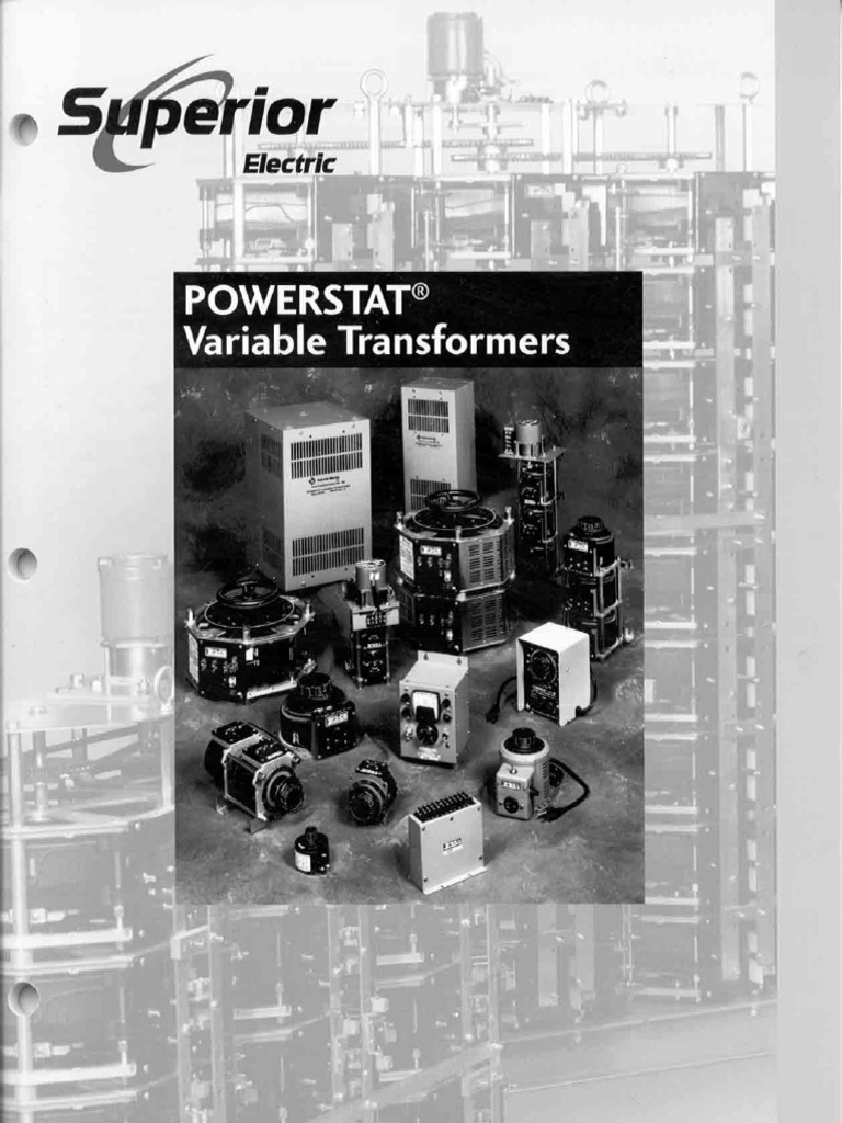 POWERSTAT Variable Transformer Catalog PDF