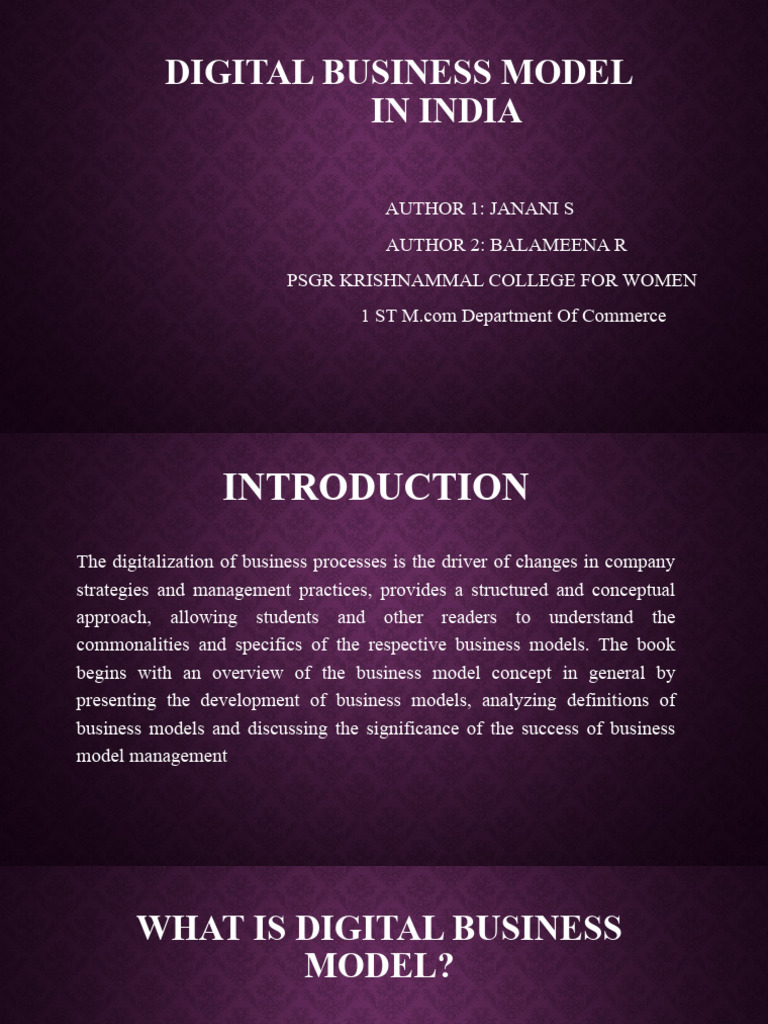 Digital Business Paper PDF