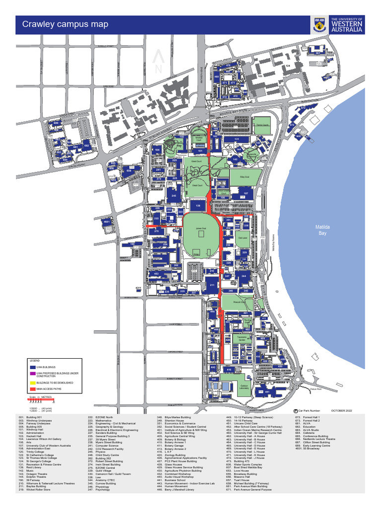 UWA Crawley Campus Map | PDF