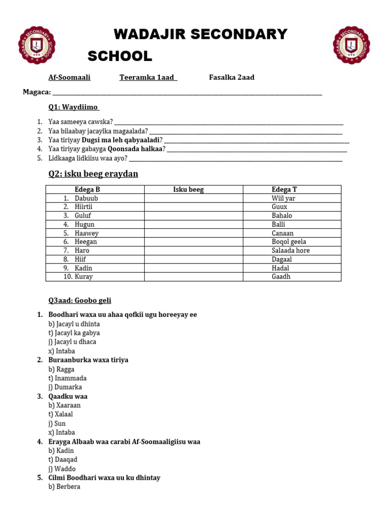 Form 1 | PDF