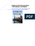 Fundamentals of Cost Accounting Lanen 4th Edition Test Bank