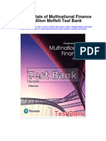 Fundamentals of Multinational Finance 6th Edition Moffett Test Bank