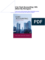 Test Bank For Cost Accounting 14th Edition by Horngren