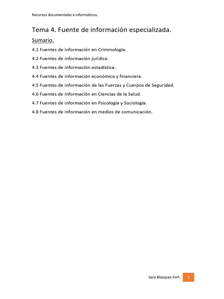 Tema 4 RRDD e Informáticos | PDF