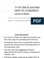 Fiscal Policy and Public Debt - Revised