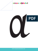 Calligraphy Letter Printables (Lowercase)