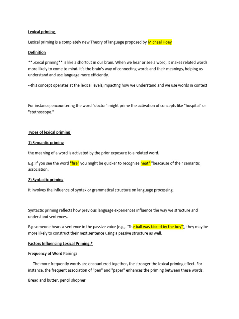 Lexical Priming PDF