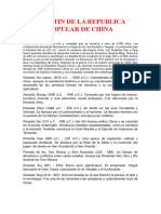 Boletin de La Republica Popular de China