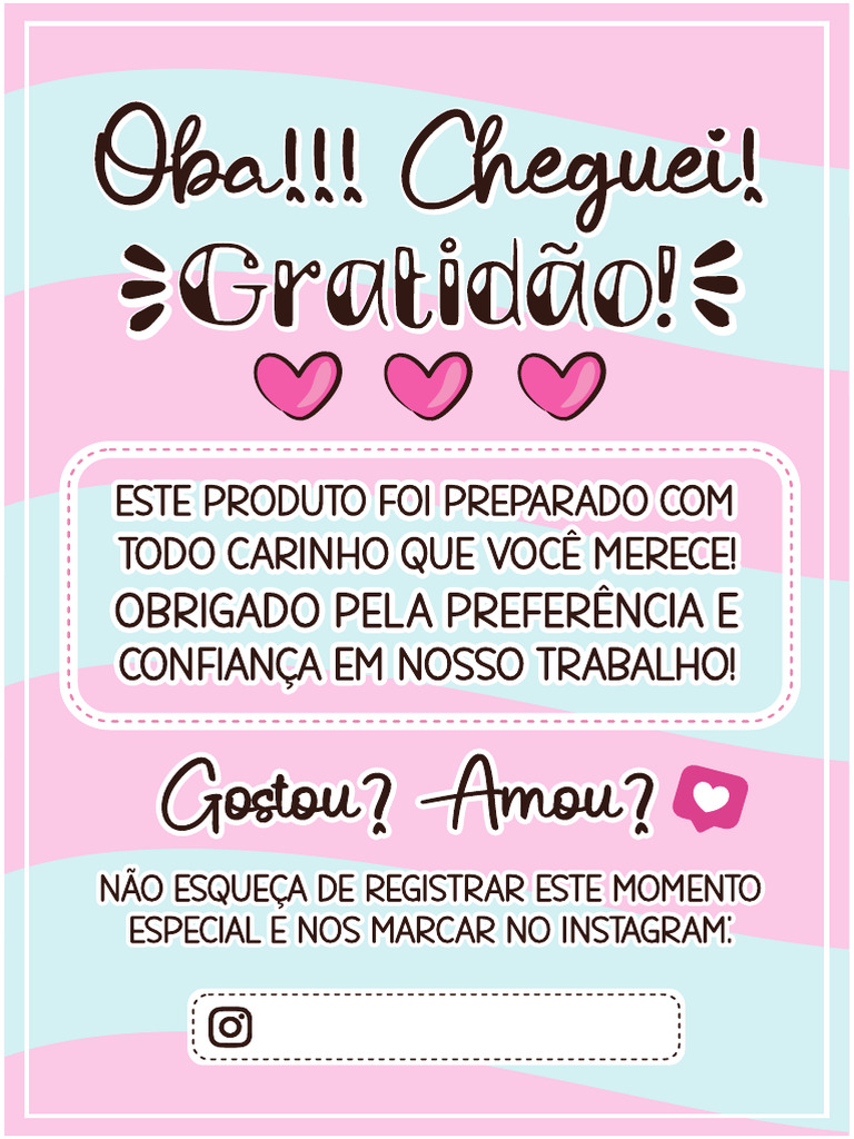 Cartão Agradecimento 3 PDF | PDF