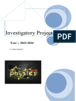 Physics (Investigatory Project)