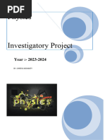 Physics (Investigatory Project)