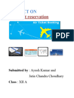 Air Ticket Reservation