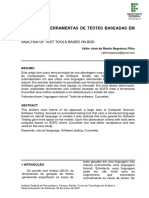 Análise de Ferramentas de Testes Baseadas em BDD