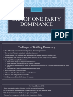 Era of One Party Dominance