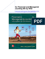 Test Bank For Financial and Managerial Accounting 8th by Wild