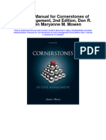 Solution Manual For Cornerstones of Cost Management 2nd Edition Don R Hansen Maryanne M Mowen
