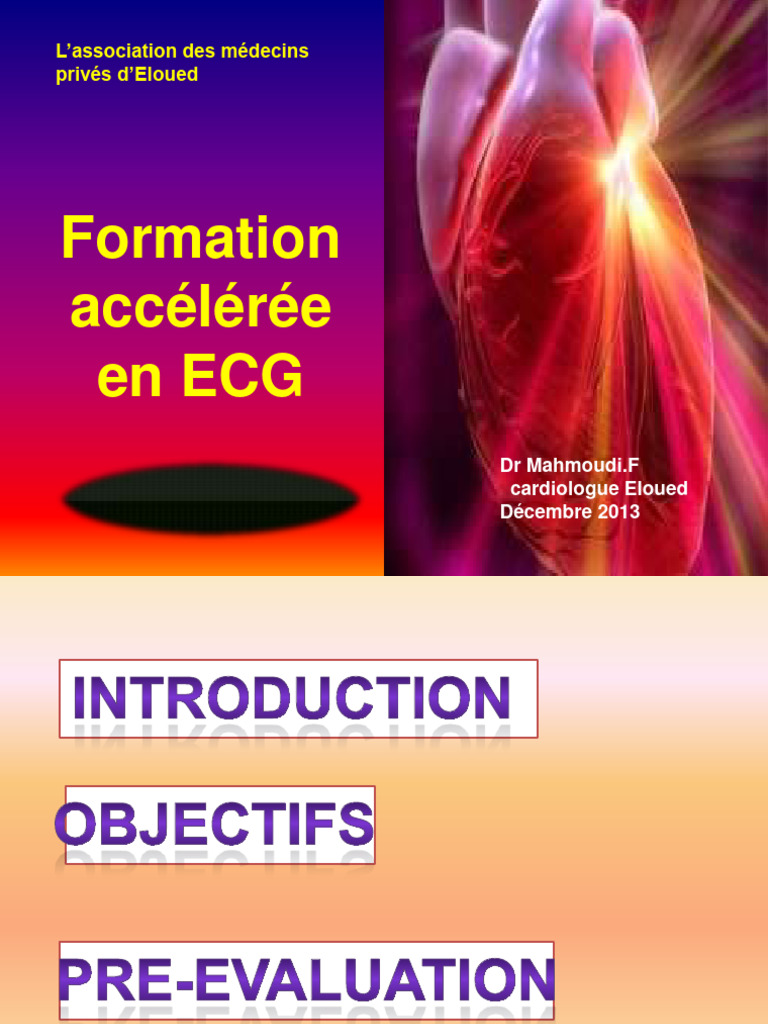 Formation accélérée en ECG | PDF | Électrocardiographie | Système ...