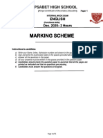 2021 KAPSABET English PP1 Marking Scheme Teacher - Co .Ke