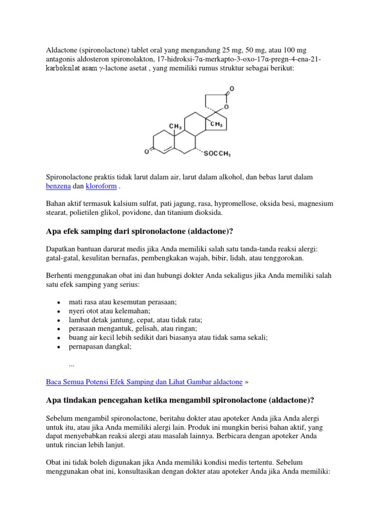 Aldactone Spironolactone 25 Mg
