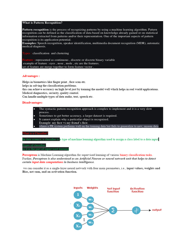 What Is Pattern Recognition | PDF
