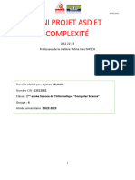 Algorithme Mini Projet ASD Et Complexité PDF