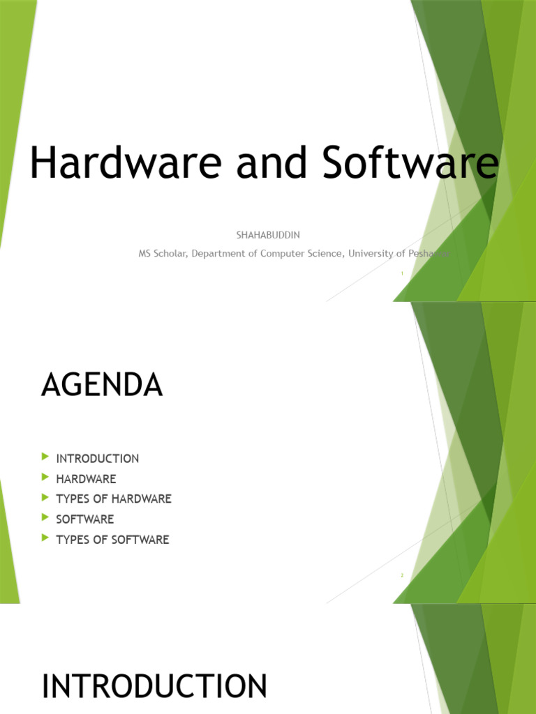 Hardware and Software Overview Guide | PDF