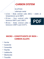 Iron-Carbon System: - Allotropic Forms of Iron