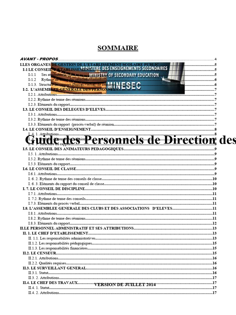 Guide des Personnels de Direction | PDF | Ordinateurs | Technologie et ...