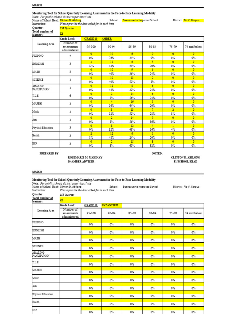 Mask B Excel 1 1 | PDF
