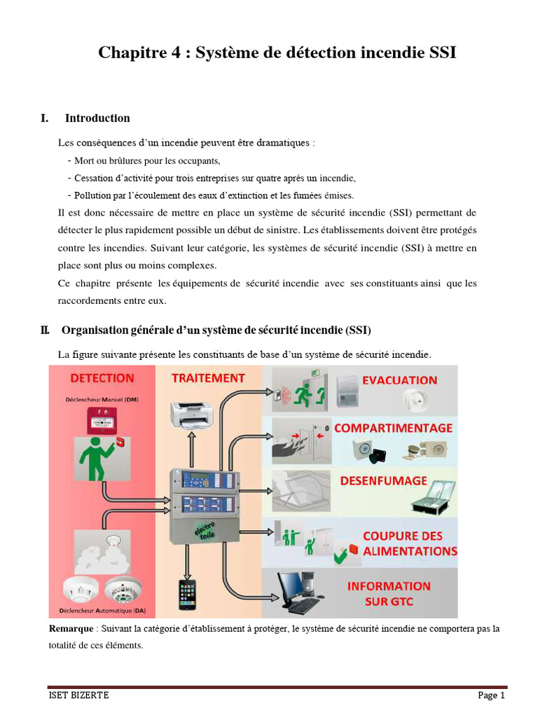 Schéma de Système de Sécurité Incendie | PDF