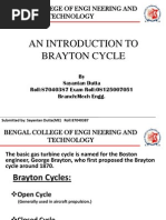 An Introduction To Brayton Cycle