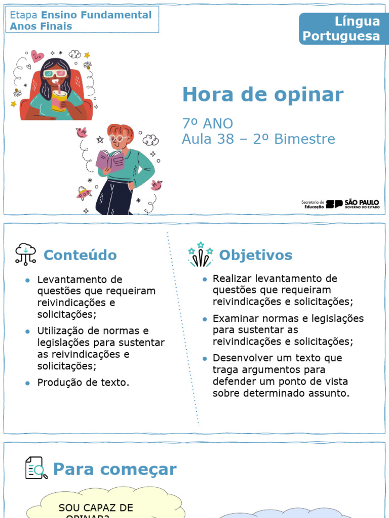 7C - Opinião 1 | PDF