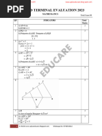 A+ Blog-std-9-Mathematics Second Term Exam 2023-Em Ans