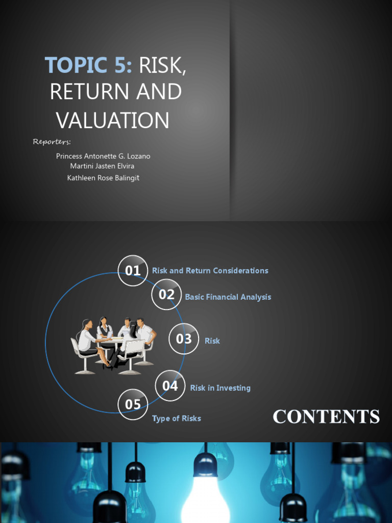 Topic 5 Risk Return and Valuation | PDF