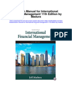 Solution Manual For International Financial Management 11th Edition by Madura