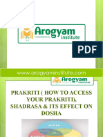 DAY 7 PRAKRITI (HOW TO ACCESS YOUR PRAKRITI) SHADRASA & EFFECT ARE BODY & DOSHA - pptx-1