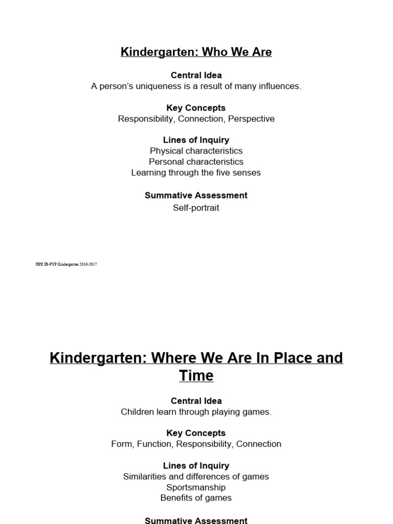 Kindergarten uoi pdf