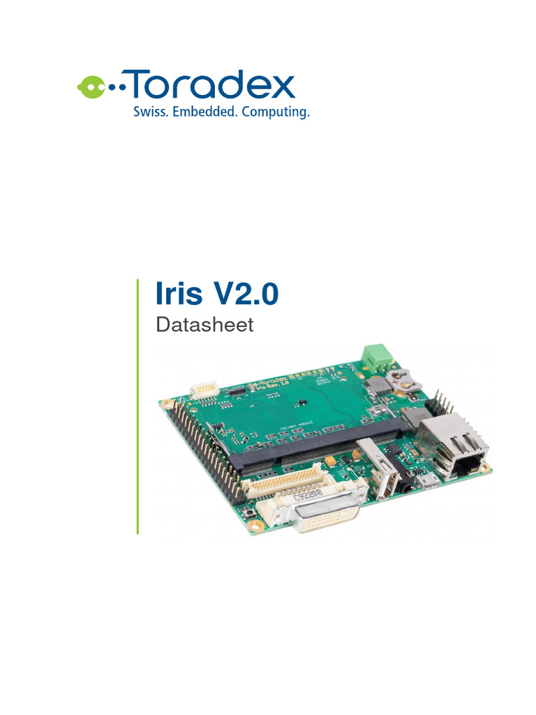 Public-Documentation Technical-Datasheets Iris-V2.0 Colibri Arm Iris ...