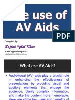 The Use of AV Aids