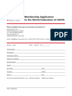 ADHD Membership Application 2021